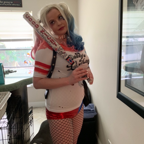 Bioworld Suicide Squad Harley Quinn Puddin Replica Choker white collar - Picture 5 of 14